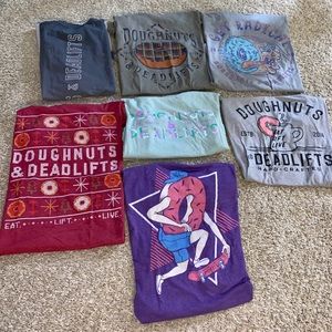 Exclusive bundle of Doughnuts & Deadlifts shirts.